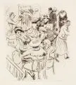 Wilhelm Giese, Im Caféhaus, 1920, Radierung