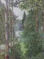 Ludwig von Hofmann, Waldstück mit Bachlauf