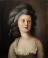 Anton Graff, (Kopie nach), Bildnis der jungen Gräfin Claudine Potocka, 1858, Öl auf Leinwand