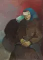 Heinrich Burkhardt, Frau mit verbundenen Augen