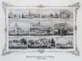 I. H. Ketzschau, Kirchen der Ephorie Annaberg, Zweites Blatt, Um 1840, Lithographie