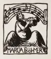 Ernst Barlach, Ein braver Mann muß gehen und betteln (Kummer und Elise), Holzschnitte auf Japan."Ein braver Mann muß gehen und betteln (Kummer und Elise)" in Blei unterhalb der Darstellung re. signiert "EBarlach"