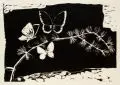 Pol Cassel, Schmetterlinge / Hase im Gras (2). Ohne Jahr / 1929