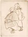 Heinrich Zille, Zeitungskinder (B), Um 1906, Heliogravüren (2)