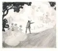 Willy Stelzer, (zugeschr.), Ballettprobe. Ohne Jahr, Radierung