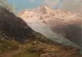 Ludwig Lanckow, Alpengletscher im Sommer, 1900, Öl auf Leinwand