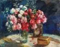Eugenie Fuchs, Blumenstilleben mit Wildrosen, 1905, Öl auf Leinwand