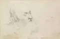 Max Barduleck, Modell Bohlig, 1864, Bleistiftzeichnung