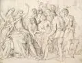 Julius Schnorr von Carolsfeld, (zugeschr.), Josefs Brüder berichten Jakob vom Tod seines Sohns (?)