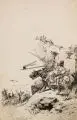 Hermann Vogel, Melechsala, Federzeichnung in Tusche