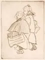 Heinrich Zille, Zeitungskinder (B), Um 1906, Heliogravüren (2)