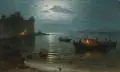 Bayona im Mondschein by Guillermo Gómez y Gil, Wohl 1897, Öl auf Leinwand, offered Jun 2011
