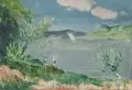 Arno Drescher, Am See, 1923, Öl auf Leinwand