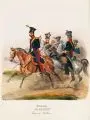 Heinrich Ambros Eckert, Das Deutsche Bundesheer, 1838, Kolorierte Lithographien mit Militärdarstellungen aus dem "Königreich Sachsen"