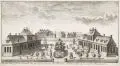 Friedrich Gottlob Schlitterlau, Prospect, der zu Friedrichstadt bey Dresden errichteten FreieMauerer, nebst anstossenden Haeusern, Kupferstich, wohl aus "Prospect Der Churfürstl: Saechsl: Residenz Stadt Dresden