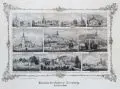 I. H. Ketzschau, Kirchen der Ephorie Annaberg, Zweites Blatt, Um 1840, Lithographie