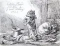 Johann Adam Klein, Zehn Hundedarstellungen. 1825- 1845, Radierungen