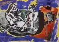 Hans Peter Adamski, Manila, 1981, Collage (Papier, Klebeband, Gouache und Tusche)