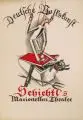 Franz Fiebiger, Deutsche Volkskunst. Schichtl's Marionetten Theater, 1930, Farblithographie