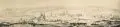 Alexander Friedrich, Panoramaansicht von Dresden, 1923, Farbradierung