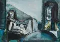 Günter Hein, Liegender weiblicher Akt, 1998, Mischtechnik