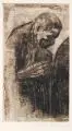 Gedenkblatt für Karl Liebknecht by Käthe Kollwitz, 1919, Radierung auf Bütten, offered Jun 2011