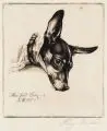 Mein Hund Boy by Richard Müller, 1915, Radierung in Schwarzbraun, offered Jun 2011