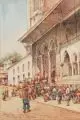 Jozef Pavlekevich, Yeni Djami, Istanbul, Wohl 1924, Aquarell