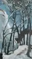 Gottfried Bräunling, Winterlandschaft. Wohl 1980er Jahre, Öl auf Leinwand