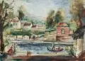 Pierre Ernest Kohl, Bootsfahrt, 1929, Öl auf Leinwand