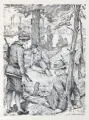 Hans Baluschek, Im Grünen, Um 1930, Lithographie