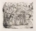 Hans Meid, Liebesgarten, 1921, Radierung auf chamoisfarbenem, festen Papier