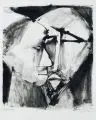 Günther Seidel, Judaskuß, 1961, Lithographie auf Velin