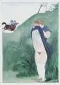 Ernő Jeges, Flüchtige Liebe, Um 1920, Aquarell