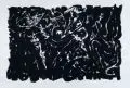 Wolfgang Opitz, Komposition in Schwarz und Weiß, 1992, Gouache
