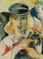 Herbert Schmidt-Walther, Blütenstrauß, 1946, Aquarell