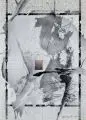 Joerg Sonntag, Abstrakte Komposition, 1981, Graphitzeichnung und Tusche über Schablonentechnik