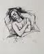 Karl Hofer, Schlafende, 1922, Lithographie auf Bütten
