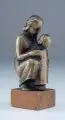 Ernst Hermann Grämer, Mutter mit Knaben. Mitte 20. Jh, Bronze, gegossen, partiell hellbraun patiniert