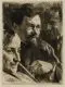 Heinrich Wolff, Drei Männer, Um 1900, Schabkunstblatt