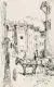 Richard Paul c, Körnerhaus in Loschwitz, Federzeichnungen in Tusche und zwei Graphitzeichnungen