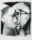 Günther Seidel, Judaskuß, 1961, Lithographie auf Velin