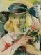 Herbert Schmidt-Walther, Blütenstrauß, 1946, Aquarell