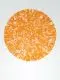 Werner Volkert, Scheibe 70, 1970, Farbaquatintaradierung in Orange auf chamoisfarbenem Papier