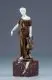 Hans Keck, Stehende Griechin mit Krug, Um 1910, Bronze und Elfenbein