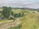 Siegfried Donndorf, Landschaft mit Haus, Öl auf Leinwand