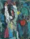 Karl Ortelt, Empor, 1952, Öl auf Malpappe