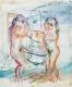 Heinrich Witz, Beim Bade, 1946, Aquarell auf Velin