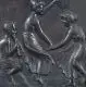 Tulio Montini, (zugeschr.), Tanzende Mädchen und Satyr. Frühes 20. Jh, Bronze, dunkelbraun patiniert