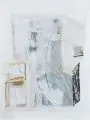 Matthias Bolz, Häuser II, Acryl auf Karton über Graphit